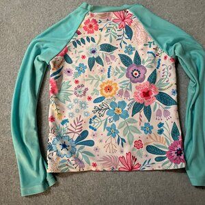 The San Joaquin Rashguard Size XLG Girls  Floural Print